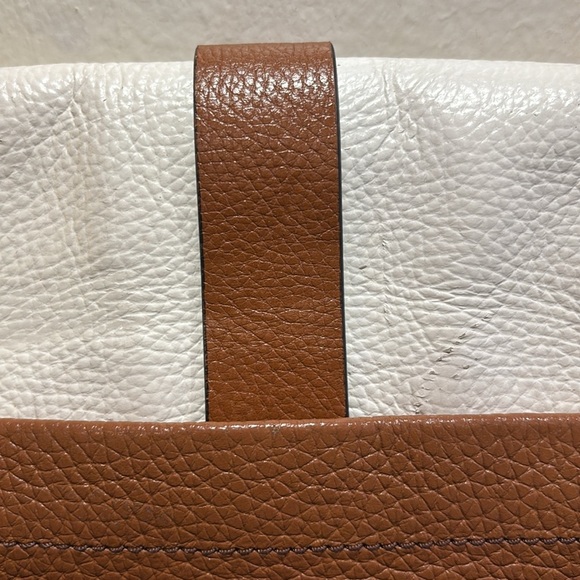 Fossil White, Brown, and Blue Leather Crossbody Bag - Picture 7 of 10